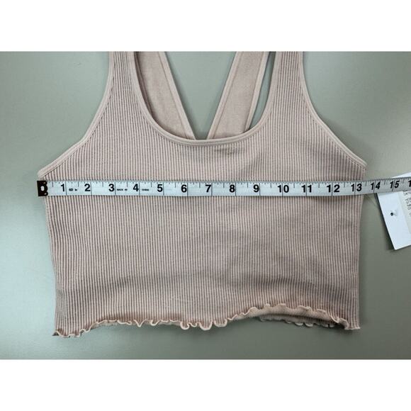 Spiritual Gangster NWT Women’s Crop Tank Size XS S Pink Ballet Ribbed Revolve - Picture 4 of 11